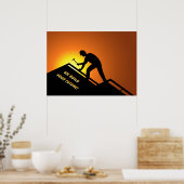 Dachdeckung Poster (Küche)