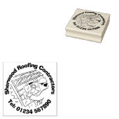 Dachdeckungen, Verschmutzungen und Schlittschuhe. Gummistempel (Stempel)