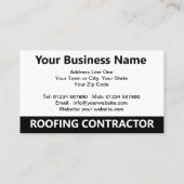 Dachdeckungsfirma Illustration & QR-Code Visitenkarte (Rückseite)