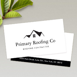 Dachdeckungslogo des Auftragnehmers Visitenkarte