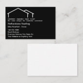 Dachdeckungsservice Haus Dachsymbol Visitenkarte (Vorne/Hinten)