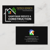 Dachdeckungsvertragnehmer für kreative Gebäude Visitenkarte (Vorne/Hinten)