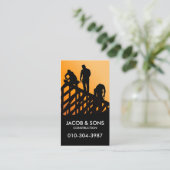 Dachdeckungsvertragnehmer Visitenkarte (Stehend Vorderseite)