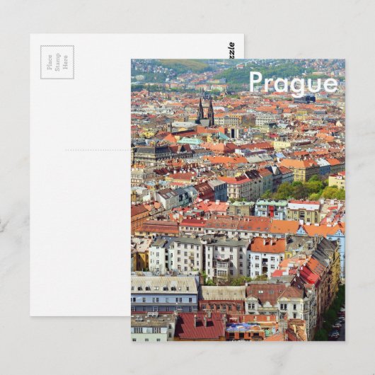 Dächer der Prag Postkarte (Vorne/Hinten)