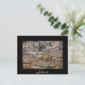 Dächer der schwarzen Grenze von Siena Postkarte (Stehend Vorderseite)