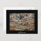 Dächer der schwarzen Grenze von Siena Postkarte (Vorne/Hinten)