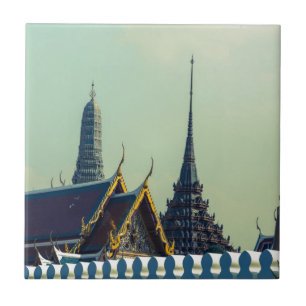 Dächer des Grand Palace in Bangkok Thailand Fliese