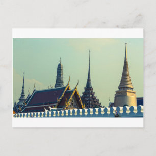 Dächer des Grand Palace in Bangkok Thailand Postkarte