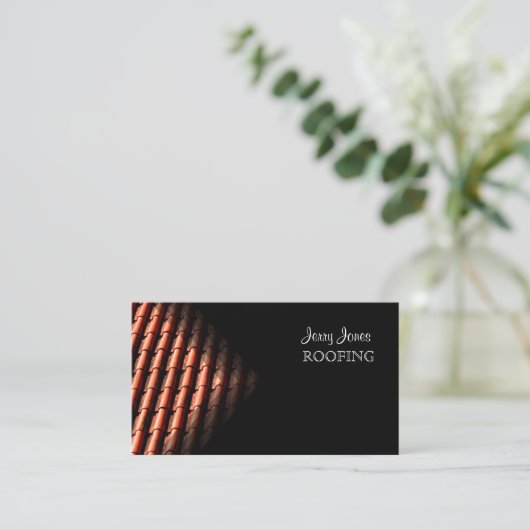 Dächer, Foto-Visitenkarten Visitenkarte (Stehend Vorderseite)