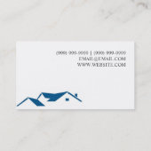 Dächer, Gutscheine, Bauausweis Visitenkarte (Rückseite)