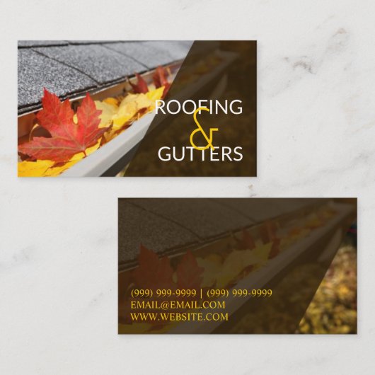 Dächer, Gutscheine, Bauausweis Visitenkarte (Vorne/Hinten)