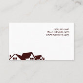 Dächer, Gutscheine, Baudienstkarte Visitenkarte (Rückseite)