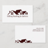 Dächer, Gutscheine, Baudienstkarte Visitenkarte (Vorne/Hinten)