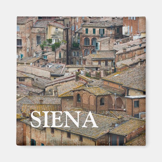 Dächer im Siena-Foto-Magneten Magnet (Vorne)