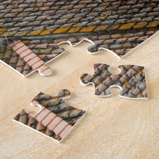 Dächer in Siena-Stadt abstrakt Puzzle (Seite)