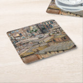 Dächer in Siena-Untersetzer Rechteckiger Pappuntersetzer (angewinkelt)