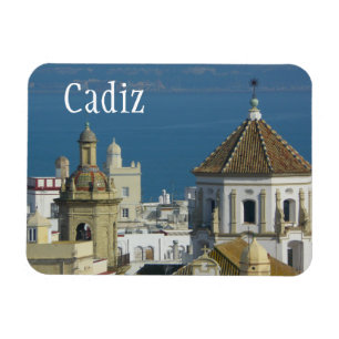Dächer, Mittelmeer, Cadiz, Spanien Magnet