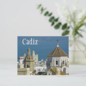 Dächer, Mittelmeer, Cadiz, Spanien Postkarte (Stehend Vorderseite)