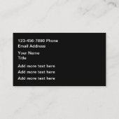 Dächer Moderne Visitenkarten Visitenkarte (Rückseite)