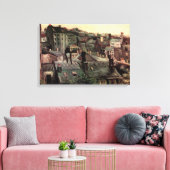 Dächer und Backs von Häusern von Vincent van Gogh Leinwanddruck (Insitu (Wohnzimmer))