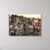 Dächer und Backs von Häusern von Vincent van Gogh Leinwanddruck (Vorderseite)