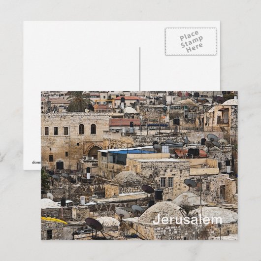 Dächer von Jerusalem Postkarte (Vorne/Hinten)