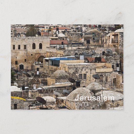 Dächer von Jerusalem Postkarte (Vorderseite)