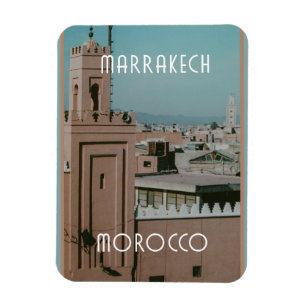 Dächer von Marrakesch, Marokko Magnet