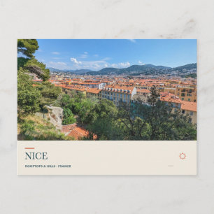 Dächer von Nizza vom Castle Hill Postkarte