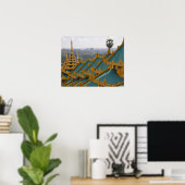 Dächer von Shwedagon Pagoda, Rangun (Yangon), Myan Poster (Heimbüro)
