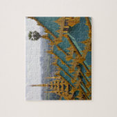 Dächer von Shwedagon Pagoda, Rangun (Yangon), Myan Puzzle (Vertikal)