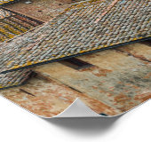 Dachfenster in Siena - vertikaler Posterdruck Poster (Ecke)