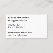 Dachgedecke und Guttentheater Visitenkarte (Rückseite)