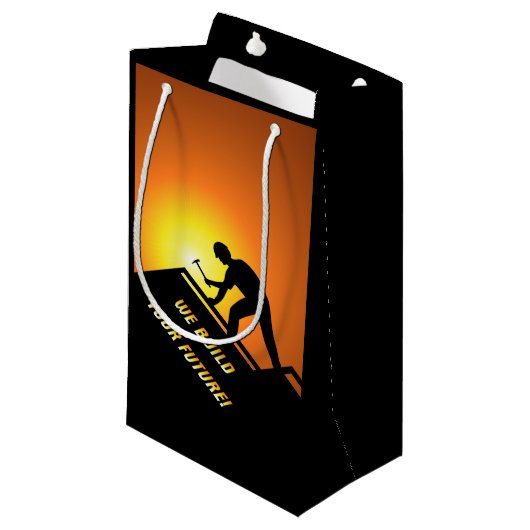 Dachgeschenktasche Kleine Geschenktüte (Vorderseite Schrägansicht)