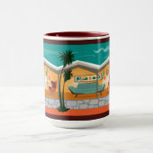 Dachgeschoss Modernes Haus 15 oz Tasse (Zentrum)