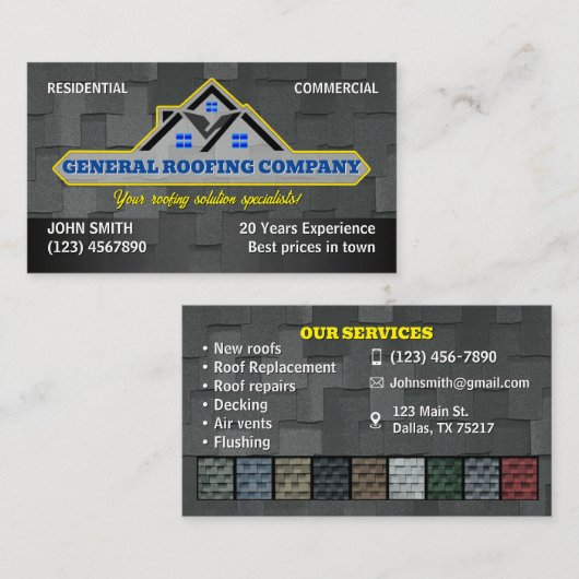 Dachgeschoss Visitenkarten Visitenkarte (Vorne/Hinten)