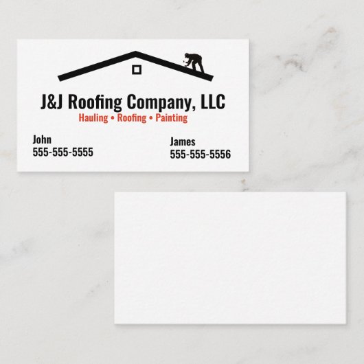 Dachgesellschaft Business Card Visitenkarte (Vorne/Hinten)