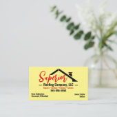 Dachgesellschaft Business Card Visitenkarte (Stehend Vorderseite)
