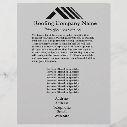 Dachgesellschaft Business Flyer (Hinten)