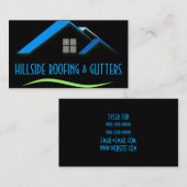 Dachgutscheine Windows Construction Business Card Visitenkarte (Vorne/Hinten)