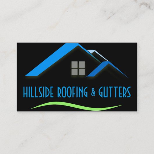 Dachgutscheine Windows Construction Business Card Visitenkarte (Vorderseite)