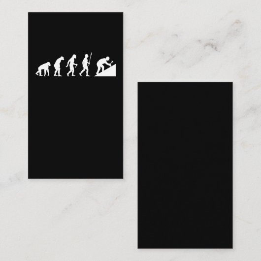 Dachhammer und Dachdecker für Evolution Visitenkarte (Vorne/Hinten)