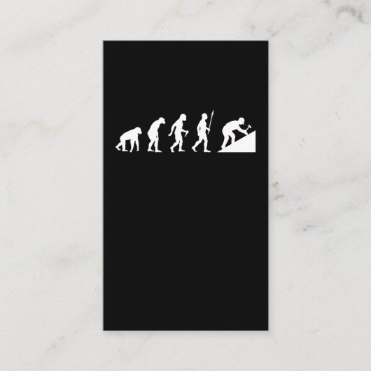 Dachhammer und Dachdecker für Evolution Visitenkarte (Vorderseite)