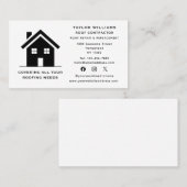 Dachhauerbauer Bau soziale Medien Visitenkarte (Vorne/Hinten)