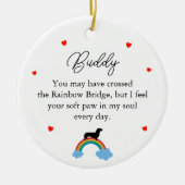 Dachhund Dog Custom Memorial Keramik Ornament (Vorne)