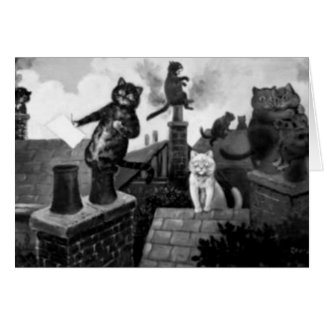 Dachkatzen von Louis Wain