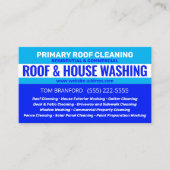 Dachreinigung und Hausreinigung Visitenkarte (Vorderseite)