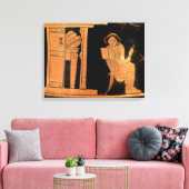 Dachrote Figur mit einer Braut, 5. Leinwanddruck (Insitu (Wohnzimmer))