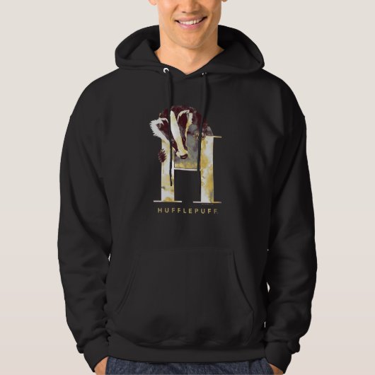 Dachs-Aquarell Harry Potters | HUFFLEPUFF™ Hoodie (Vorderseite)