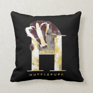 Dachs-Aquarell Harry Potters HUFFLEPUFF™ Kissen
